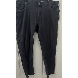 Faherty Mens 42x32 Stretch Terry 5-Pocket Mid Rise Pant Navy Slate